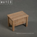 Mayco Vintage Antique Small Wood Stool for Living Room